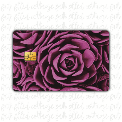 Purple Succulent (debit card skin)