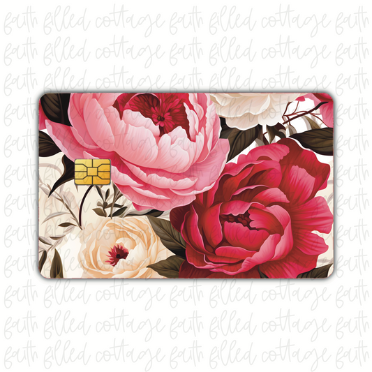 Romantic Peonies (debit card skin)