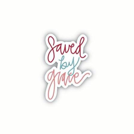 Saved By Grace (sticker) [2 colors]