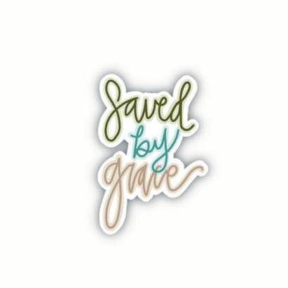 Saved By Grace (sticker) [2 colors]