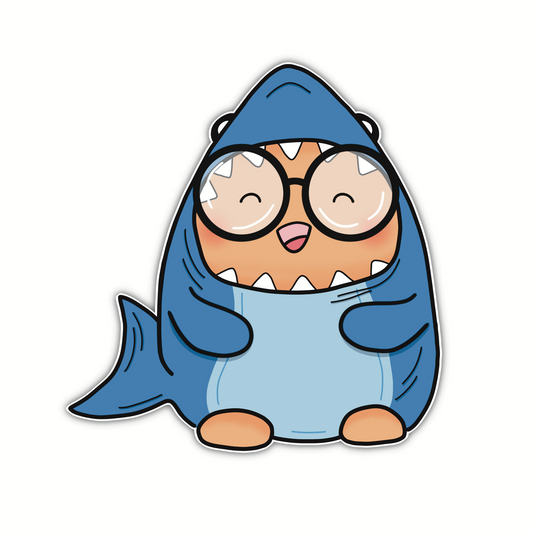 Shark Onesie Beanjamin (sticker)