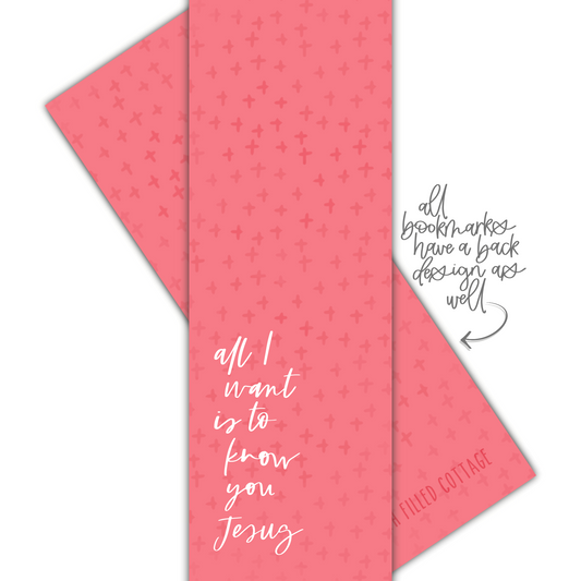 To Know You Jesus Bookmark