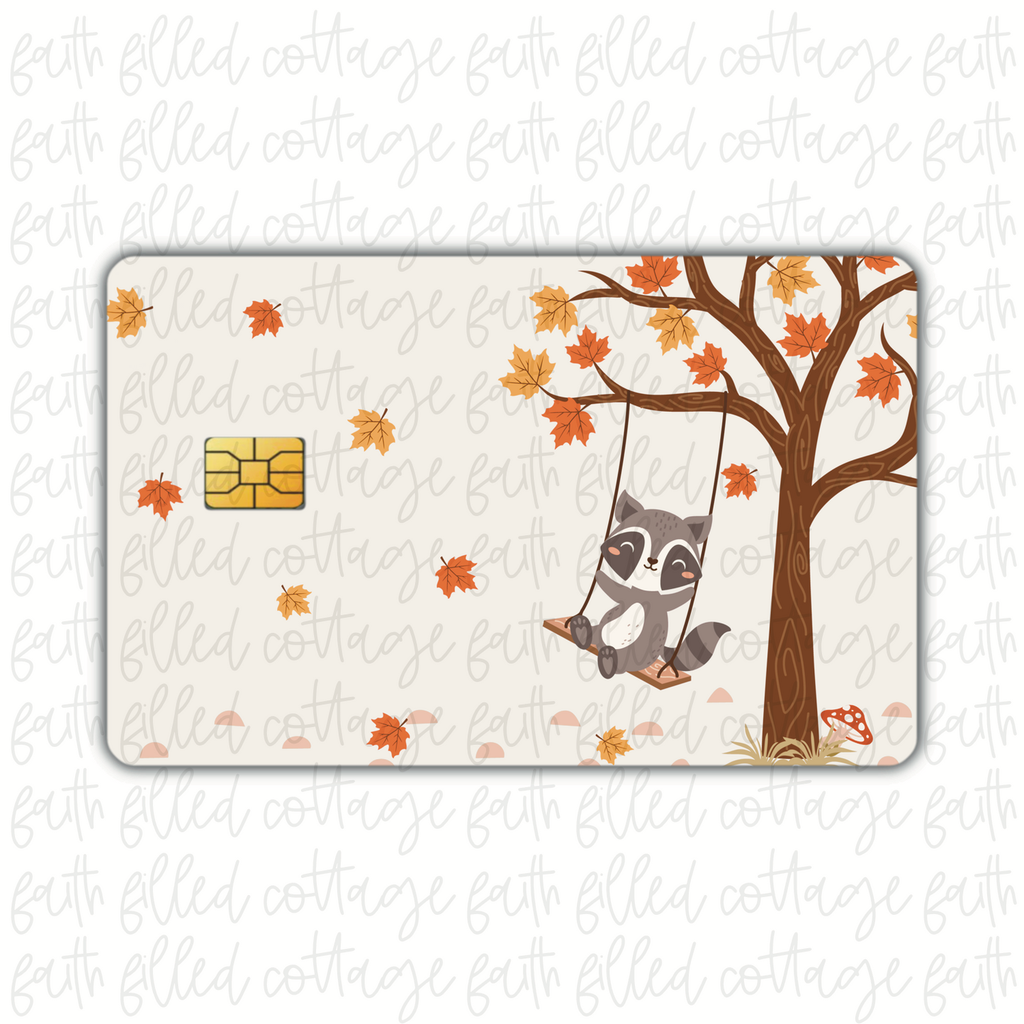 Woodland Raccoon (debit card skin)
