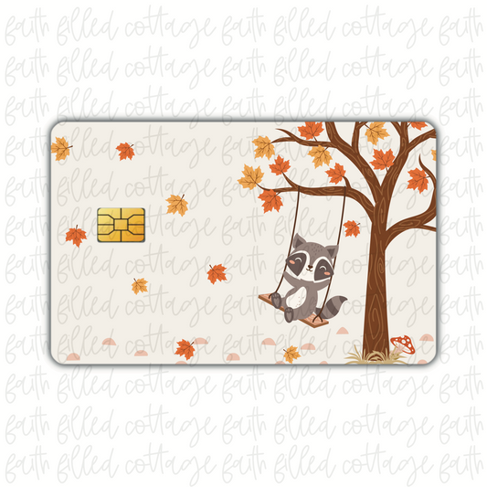 Woodland Raccoon (debit card skin)
