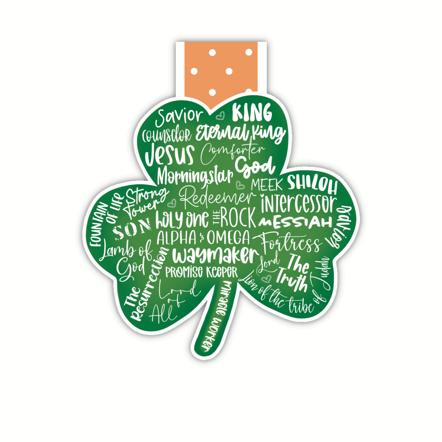 Word Shamrock (magnetic bookmark)
