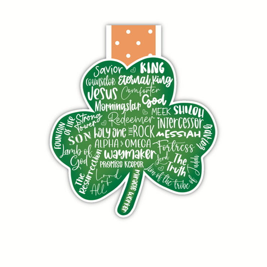 Word Shamrock (magnetic bookmark)