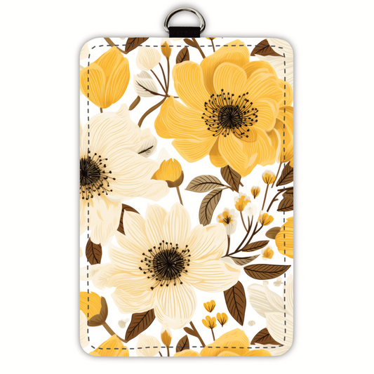 Yellow Flowers (badge holder)