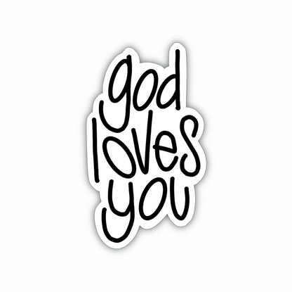 God Loves You (sticker) [5 colors]