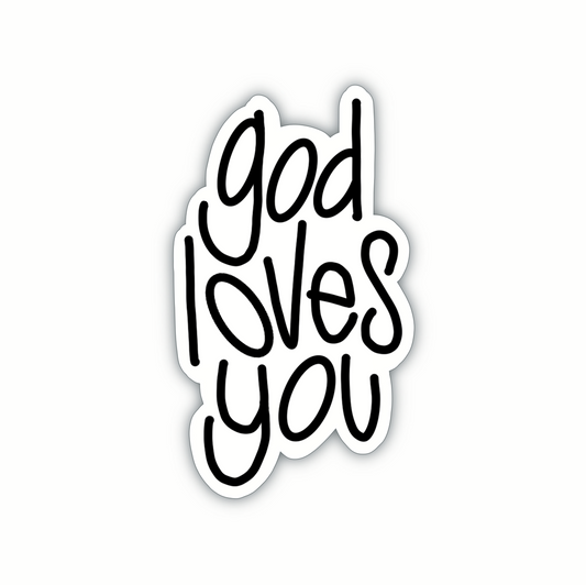 God Loves You (sticker) [5 colors]
