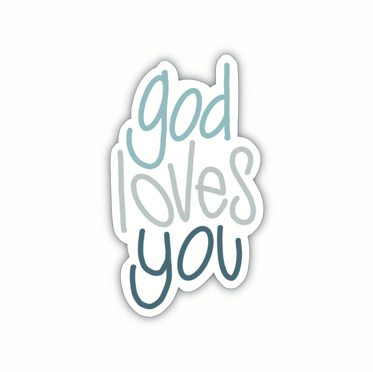God Loves You (sticker) [5 colors]