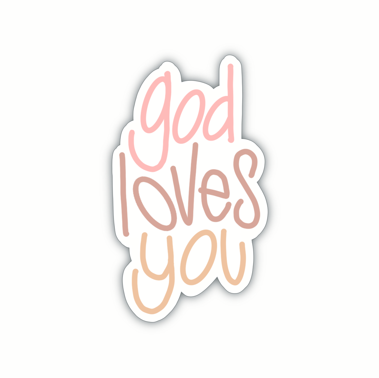 God Loves You (sticker) [5 colors]
